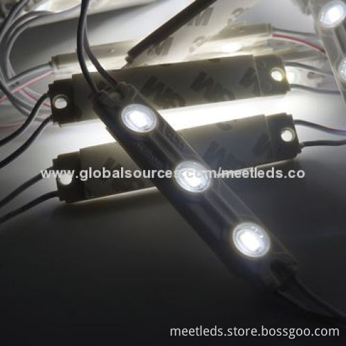 3pcs SMD2835 12V DC Waterproof IP65 Rectangle LED Injection Module Lights with 3-year Warranty
